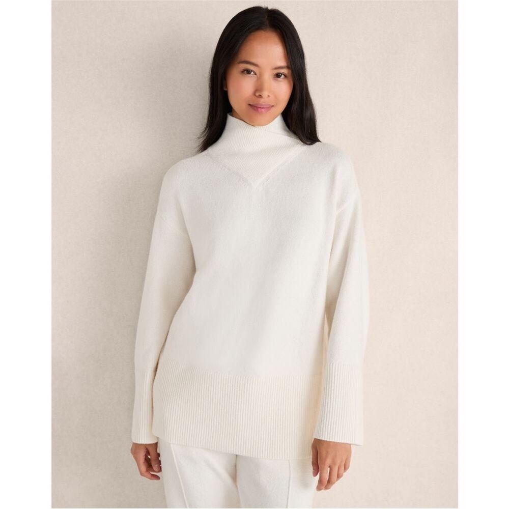 Haven Well Within Cozy Crossover Cowl Neck Sweater Size Small Winter Chic